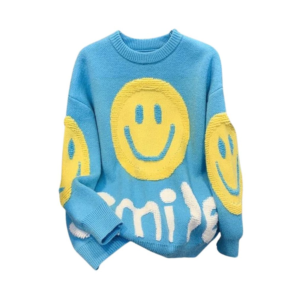 Anja | Großer Smiley Pullover
