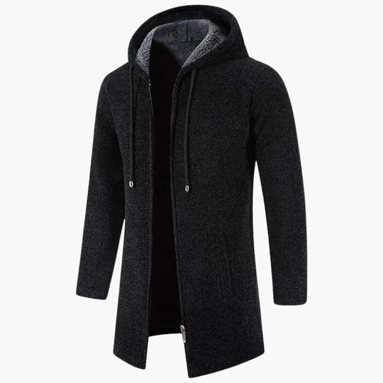 Malte | Herrenjacke Mit Kapuze Und Wattiertem Fleece