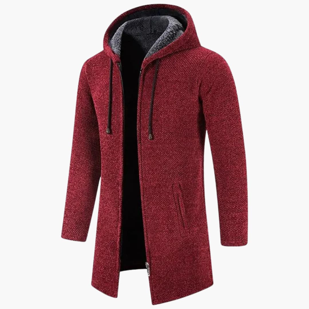 Malte | Herrenjacke Mit Kapuze Und Wattiertem Fleece