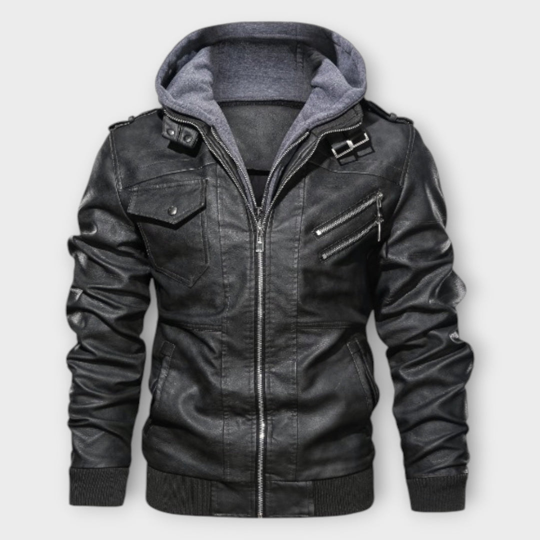 Leon - Warme Leder-Winterjacke