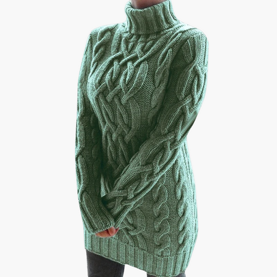 Lena | Stilvoller warmer langer Rollkragenpullover
