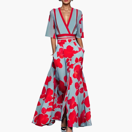 Adriana | Elegantes Blumen Kleid