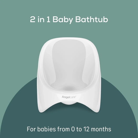Angelcare 2-in-1 Baby Bathtub – Newborn to 12 Months