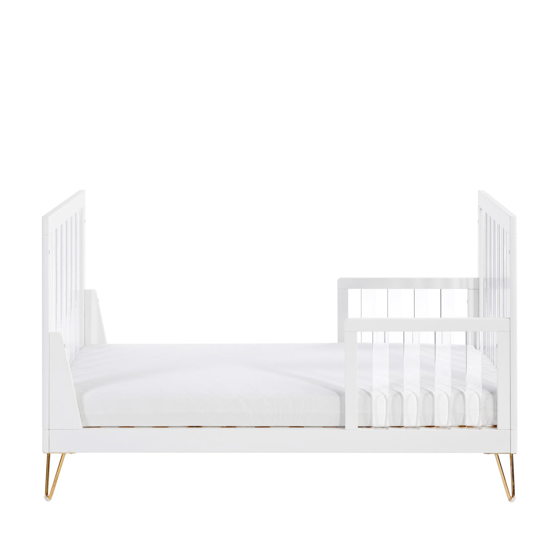 Babymore Kimi XL Cot Bed – Acrylic Sides, Converts to Toddler Bed