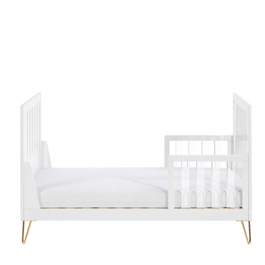 Babymore Kimi XL Cot Bed – Acrylic Sides, Converts to Toddler Bed