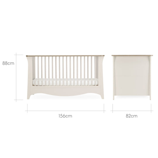 CuddleCo Clara 3-Piece Nursery Furniture Set – Cashmere Finish