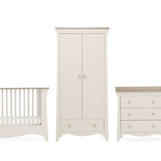 CuddleCo Clara 3-Piece Nursery Furniture Set – Cashmere Finish