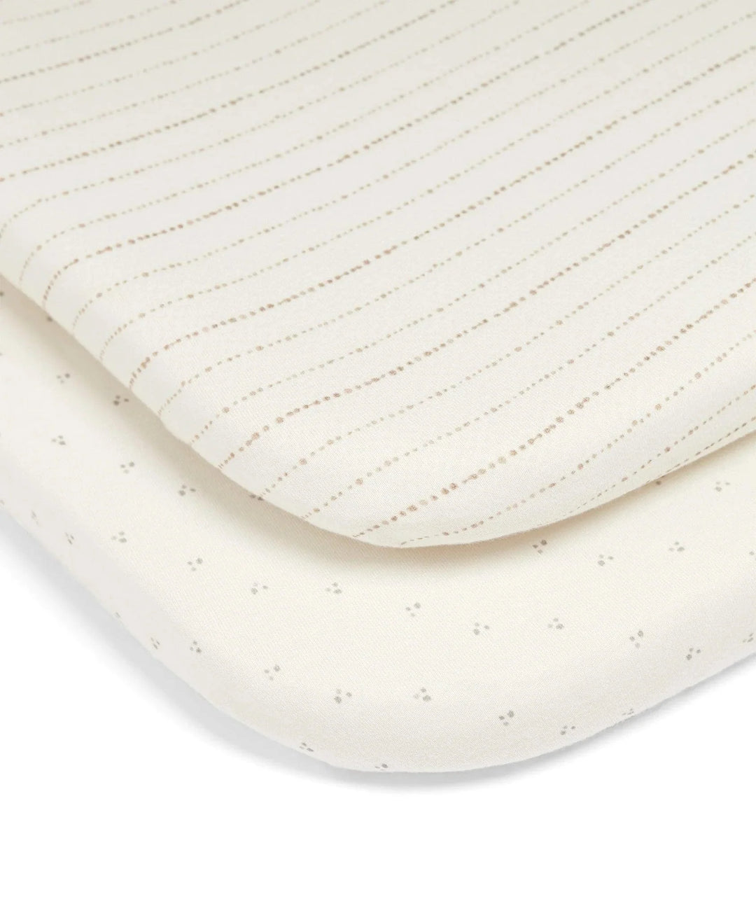 Lua Bedside Crib Bundle – Fawn Beige with Mattress & Sheets