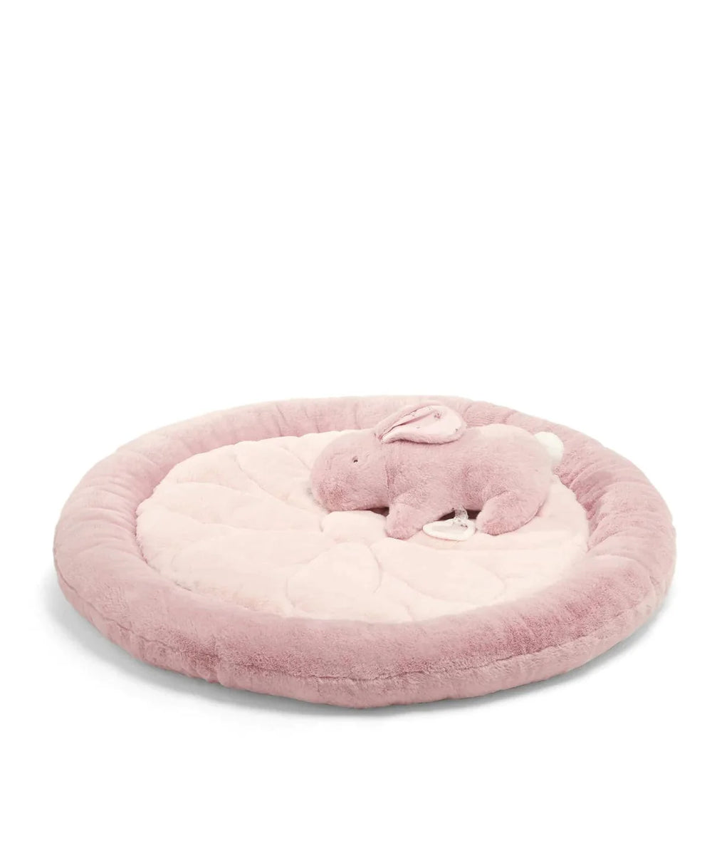Baby Playmat – Bunny Pink, with Toys & Tummy Time