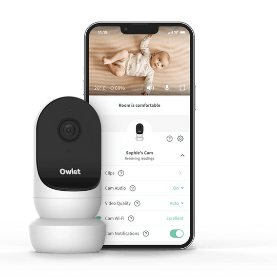 Owlet Cam 2 Baby Monitor – 1080p HD, Night Vision, White