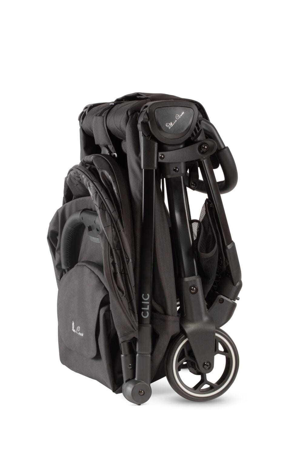 Silver Cross Clic Stroller – Black, Lightweight with Raincover
