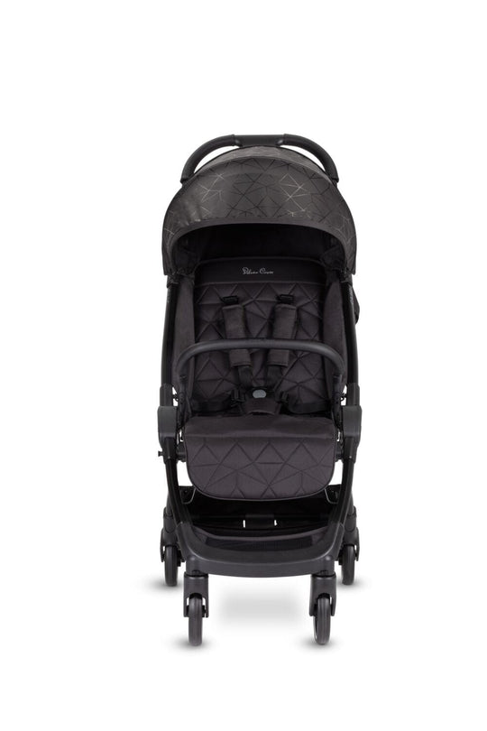 Silver Cross Clic Stroller – Black, Lightweight with Raincover