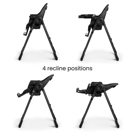 Silver Cross Gourmet Highchair – Black, Reclining & Adjustable