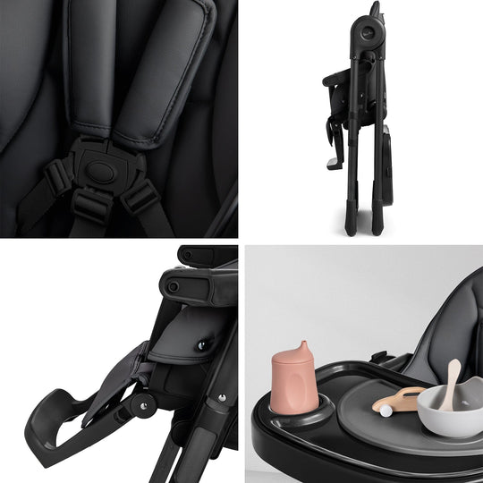 Silver Cross Gourmet Highchair – Black, Reclining & Adjustable
